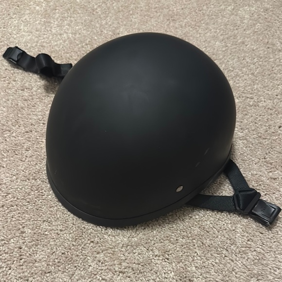 Matte Black Badass Motorcycle Helmet - Picture 1 of 4